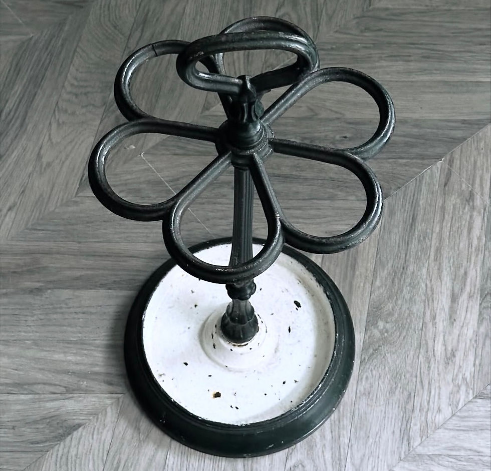 Thumbnail: A Painted Cast Iron Umbrella Stand by Camion Freres, c.1880