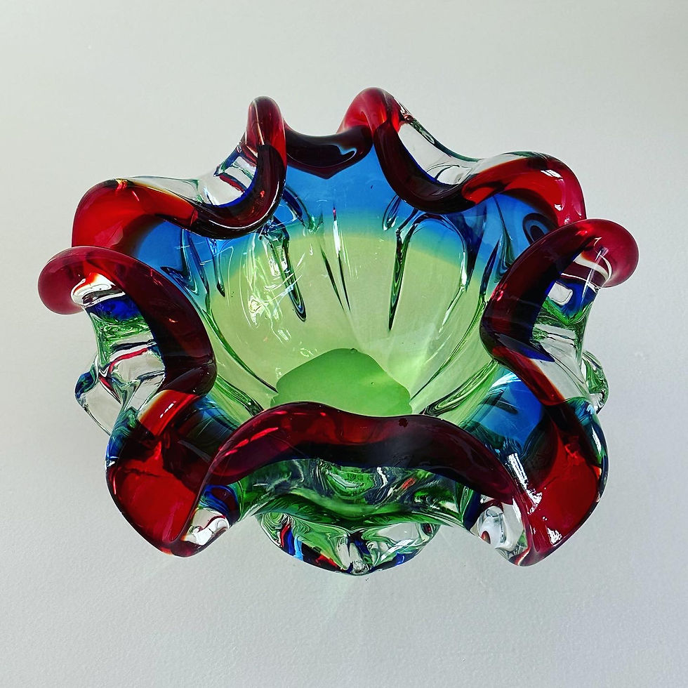 Thumbnail: A Large Murano Glass Bowl