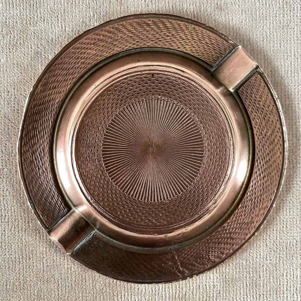 Thumbnail: An Early 20th Century Lilac Enamel Ashtray