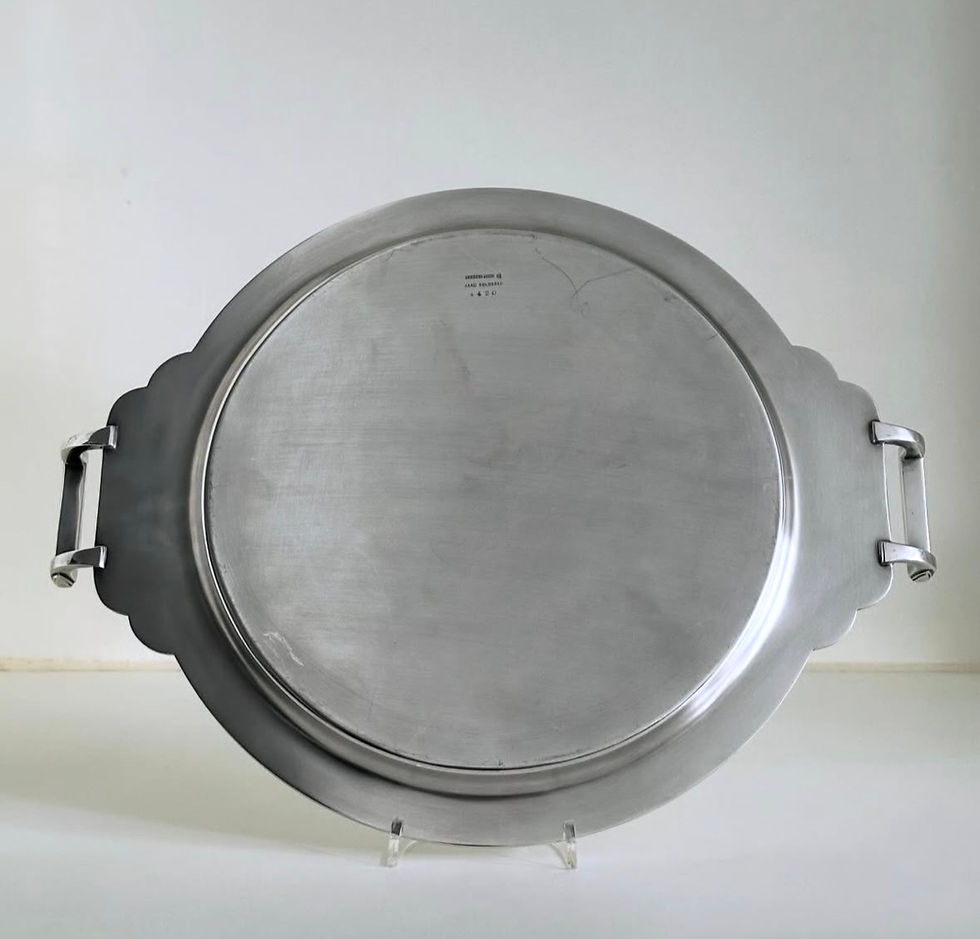 Thumbnail: A Deco Period Silver Plated Drinks Tray with Raised Handles, c.1920