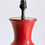 Thumbnail: A Tall Republic Period Mottled Orange Glazed Porcelain Vase Lamp, c.1930