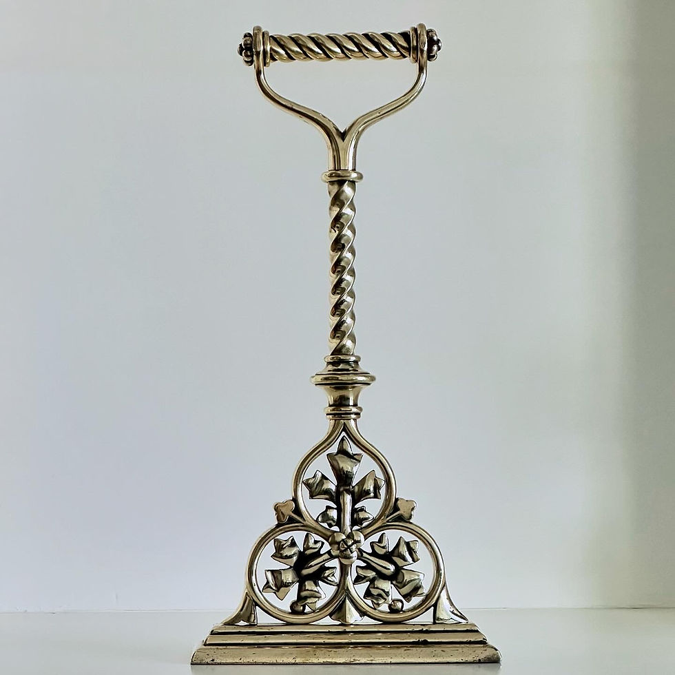 Thumbnail: A Large and Rare Art Nouveau Brass Doorstop, c.1900