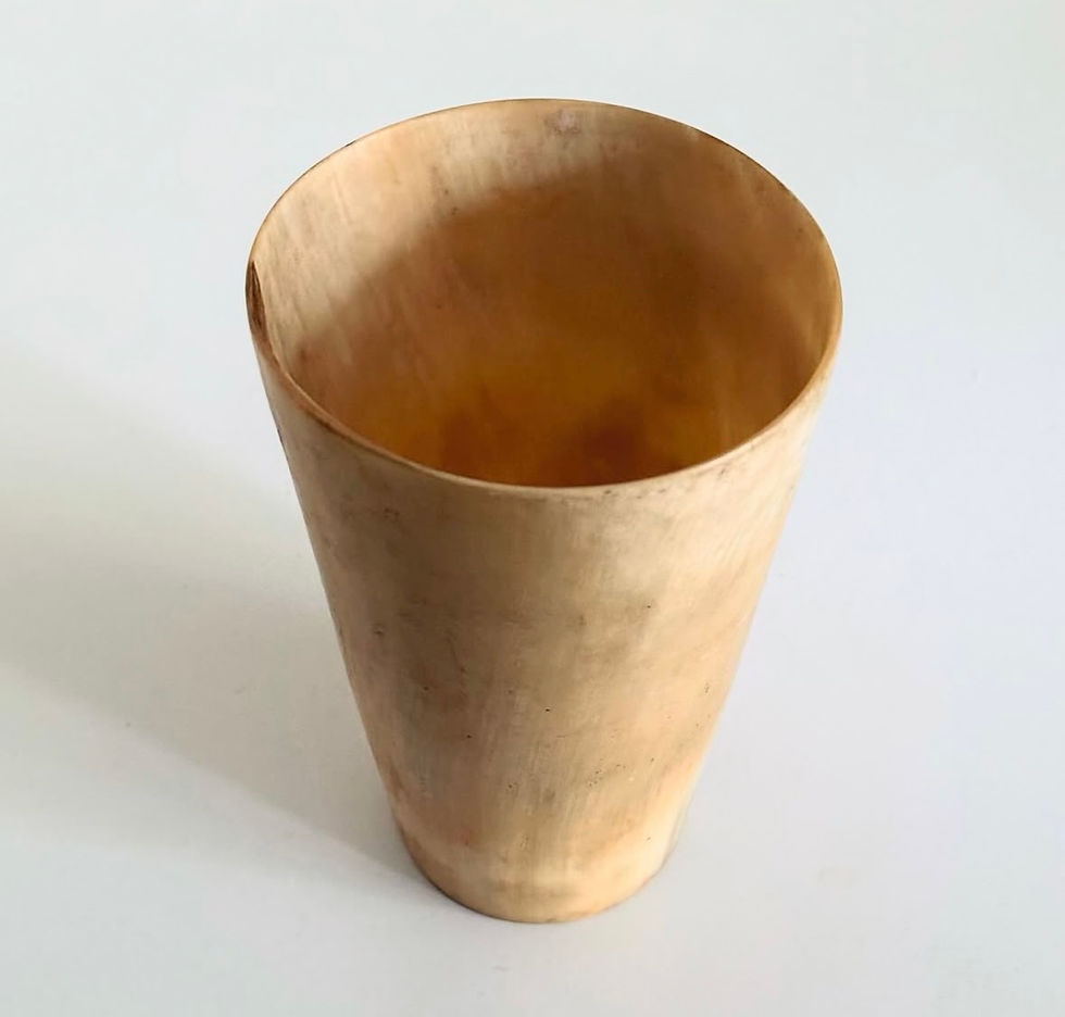 Thumbnail: A Large Pale Horn Beaker, c.1870