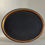 Thumbnail: A Victorian Oval Black and Gilded Tole Tray, c.1880