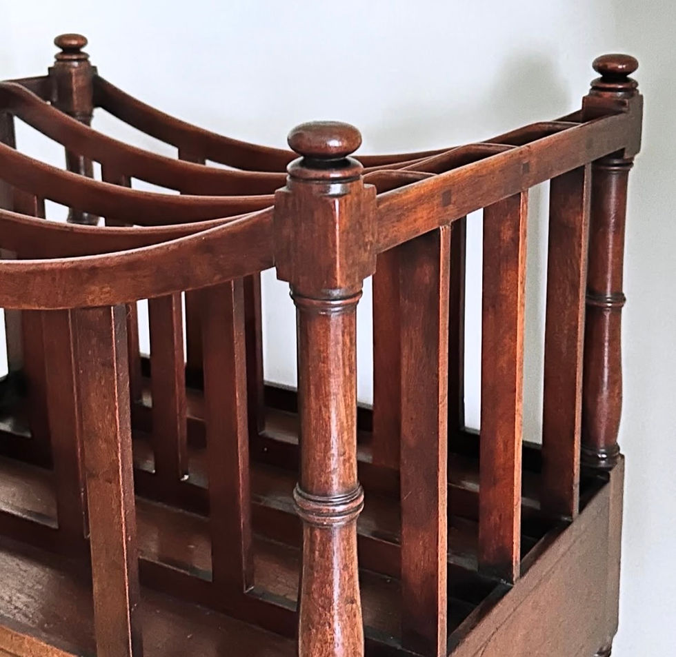 Thumbnail: A William IV Period Mahogany Canterbury or Magazine Stand, c.1830