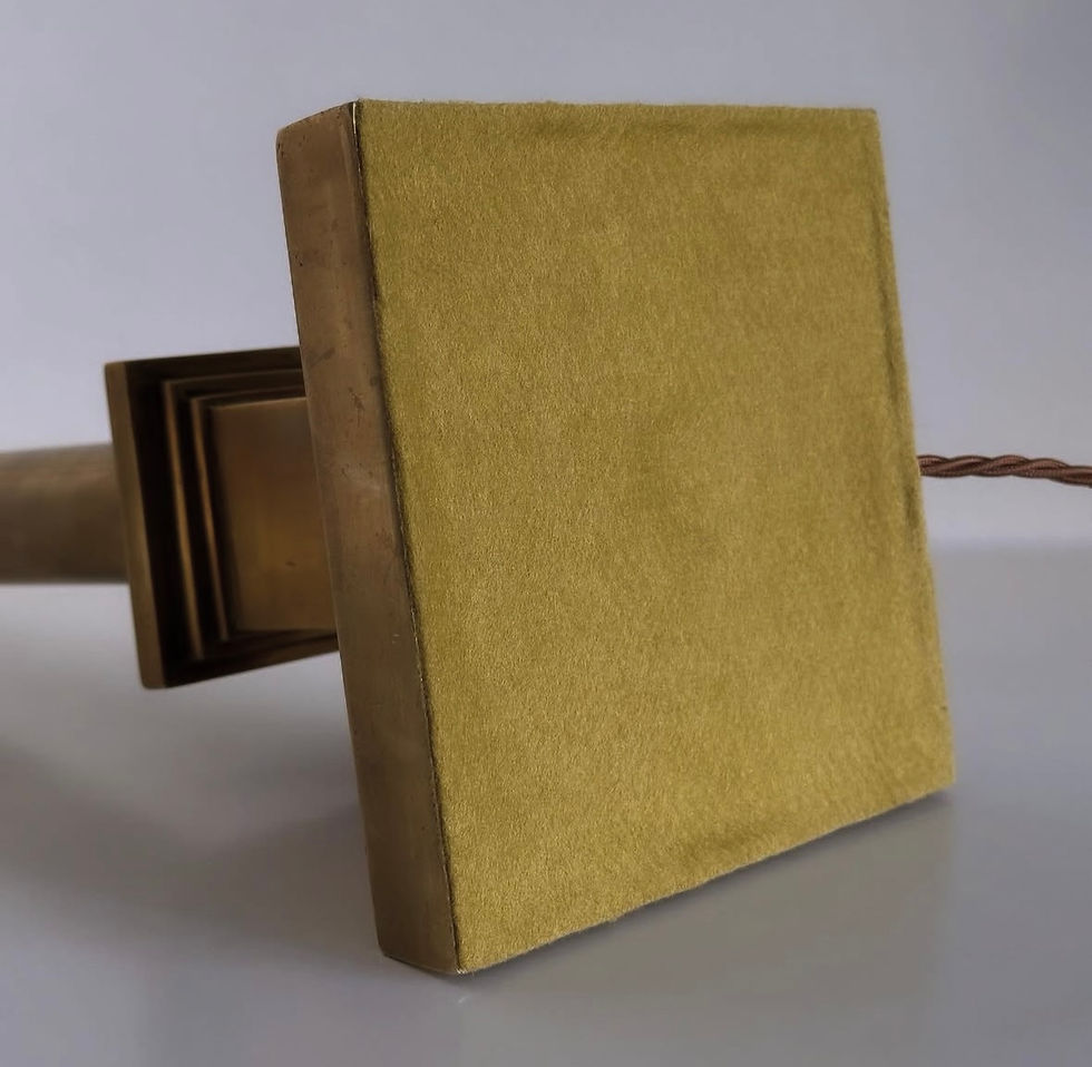 Thumbnail: A Classic Brass Column Lamp, c.1870