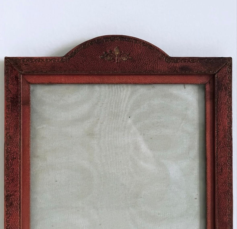 Thumbnail: An Edwardian Maroon Leather Picture Frame by Walter Jones, c.1910