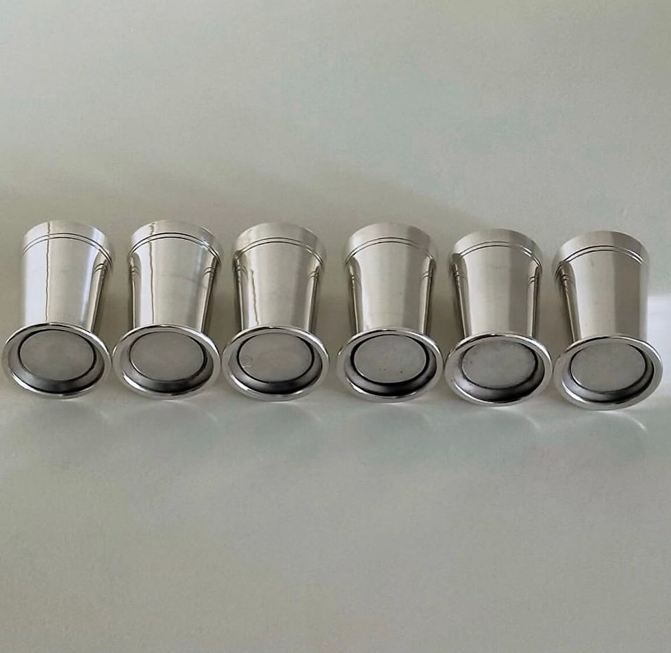 Thumbnail: A Set of Six Deco Period Shot Beakers or Spirit Measures, c.1930
