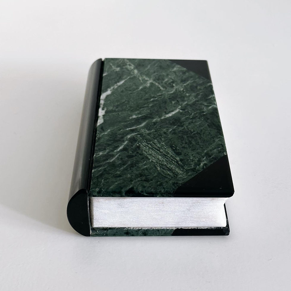 A Grand Tour Marble Book Paperweight, c.1880