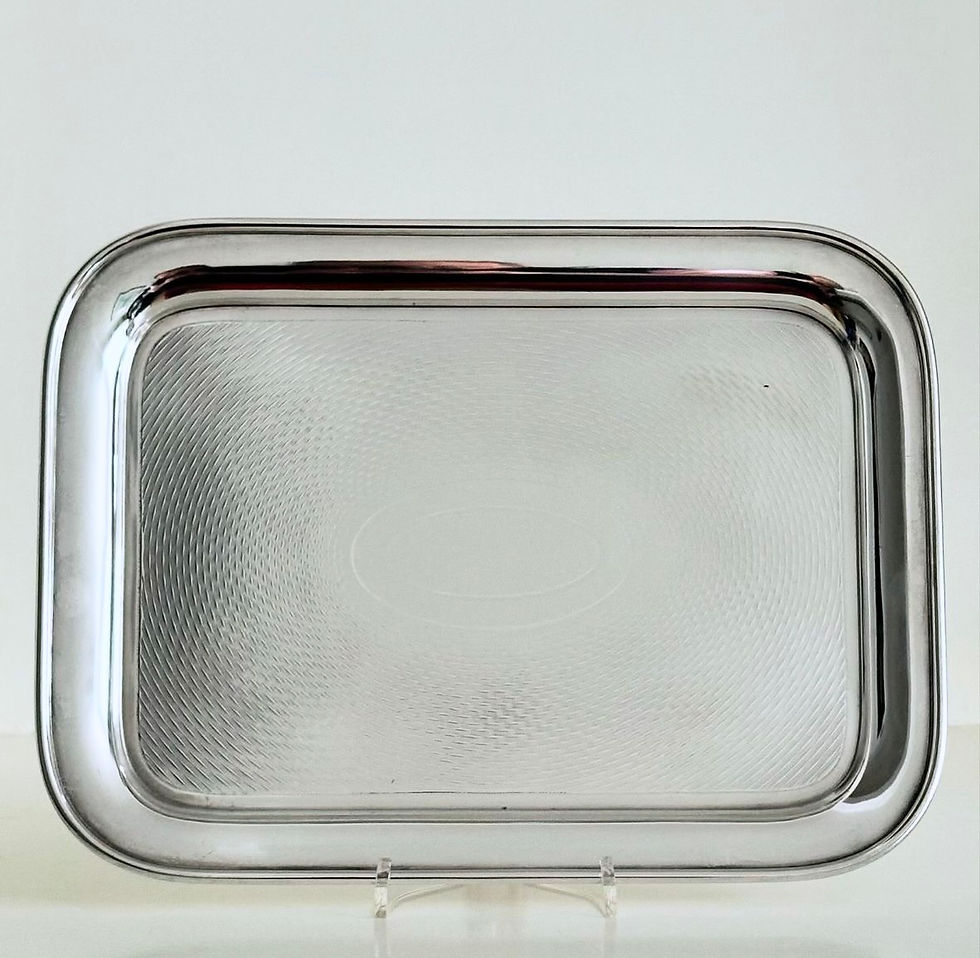 Thumbnail: A Small Deco Engine Turned Tray, c.1920