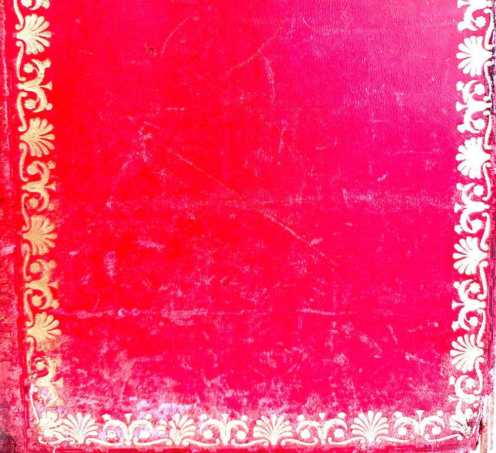 Thumbnail: A Tooled Red Leather Waste Paper Book Bin, c.1930