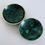 Thumbnail: Two Malachite and Brass Bowls, c.1880