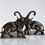 Thumbnail: A Pair of Victorian Brass Elephant Bookends, c.1890