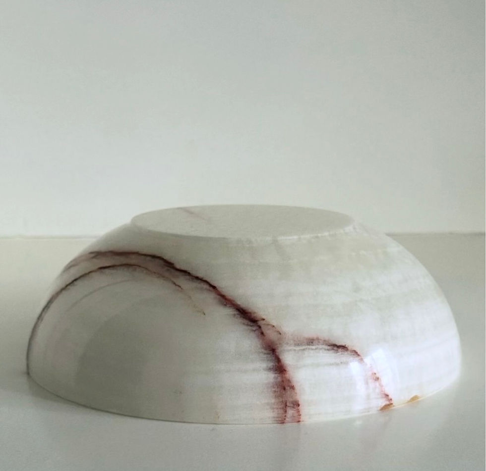 Thumbnail: A White Onyx Bowl, c.1930