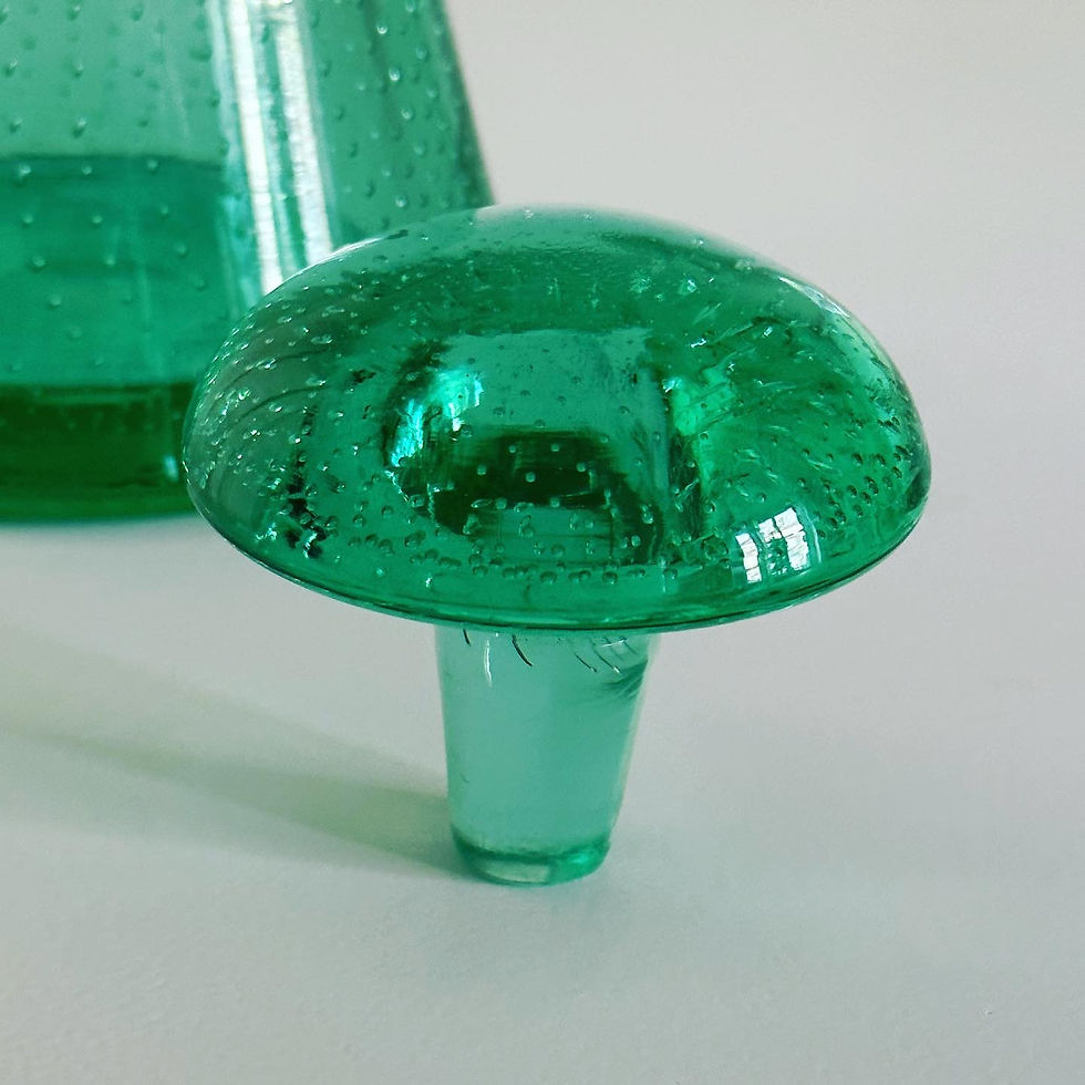 Thumbnail: A Deco Green Glass Decanter, c.1930