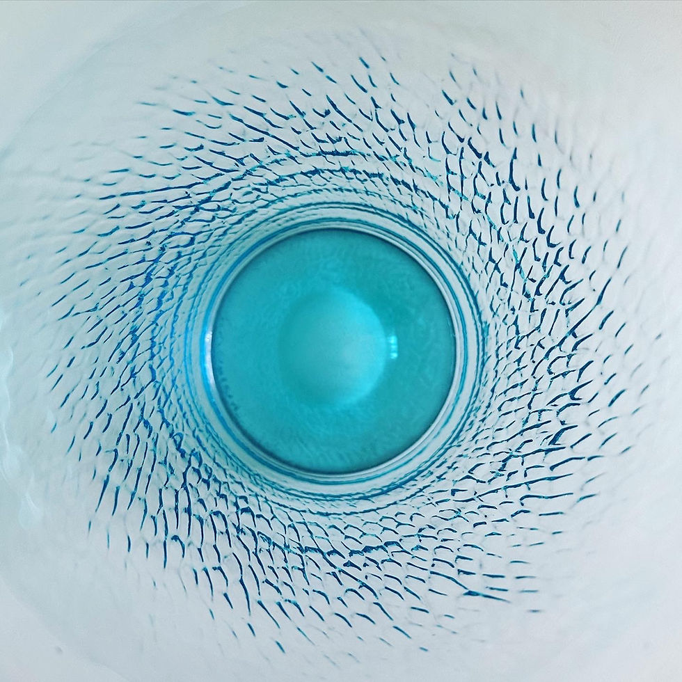 Thumbnail: A Blue Tumbler Glass Vase by Whitefriars