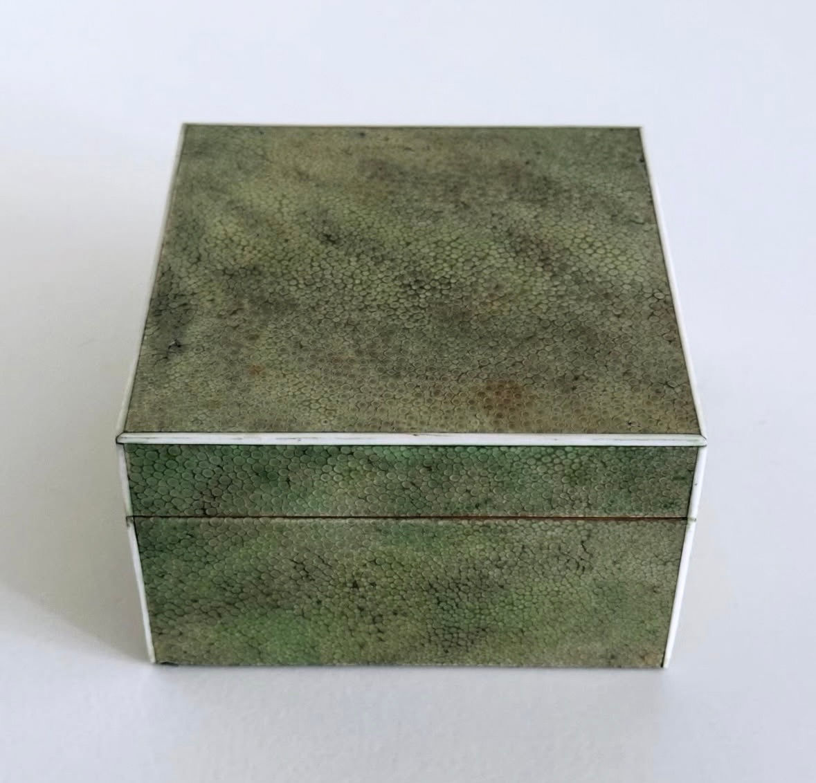 A Deco Period Square Shagreen Box, c.1920