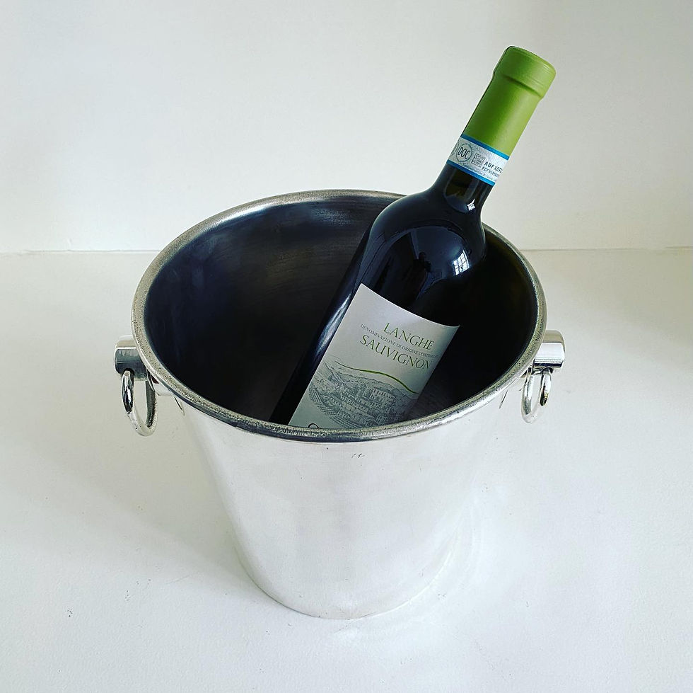 Thumbnail: A Deco Silver Plated Wine Cooler by Mappin & Webb