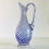 Thumbnail: A Blue and White Striped Glass Jug, c.1900