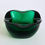 Thumbnail: An Emerald Green Glass Quatrefoil Bowl, c.1960
