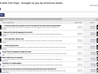 GearSlutz Hosts Q&A with Che Pope For UAD