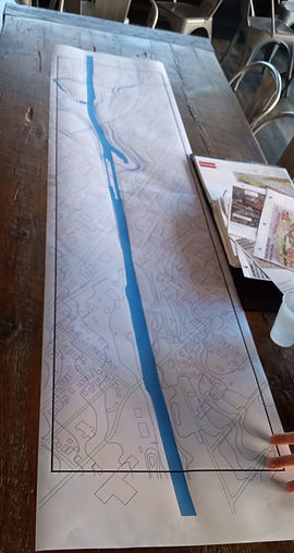 Topography map for model planning