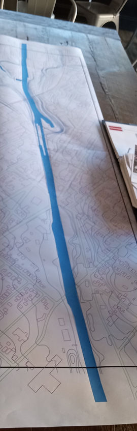 Topography map for model planning
