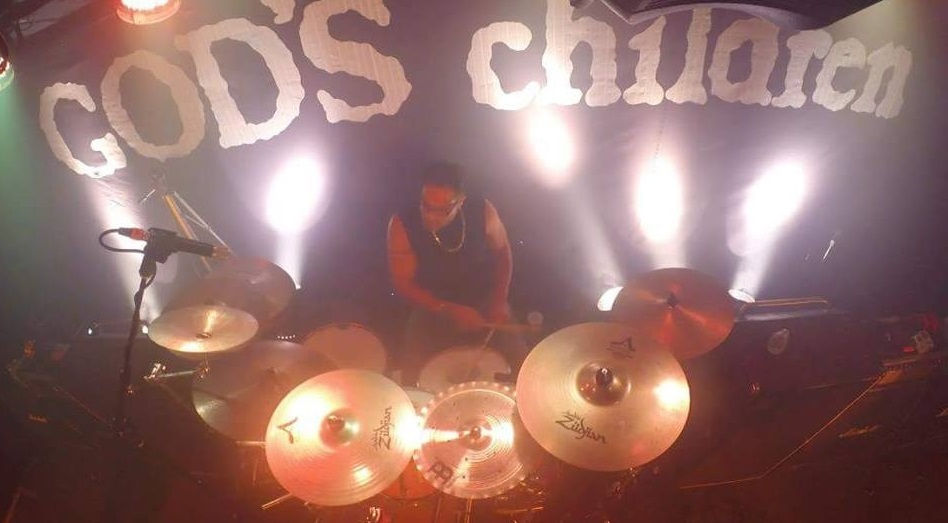 Masking Tape Mural - God's Children