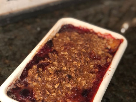 Apple Cranberry Crumble