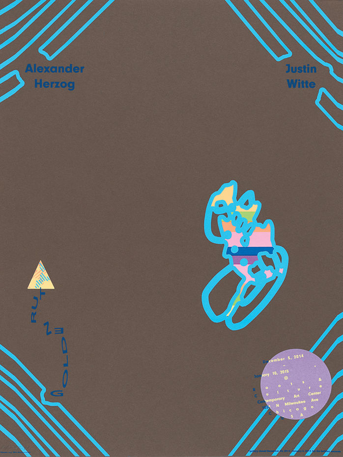 "Golden Rut: Justin Witte and Alexander Herzog" Exhibit Poster