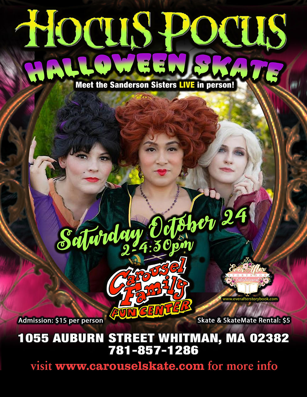 Hocus Pocus Skate with the Sanderson Sisters
