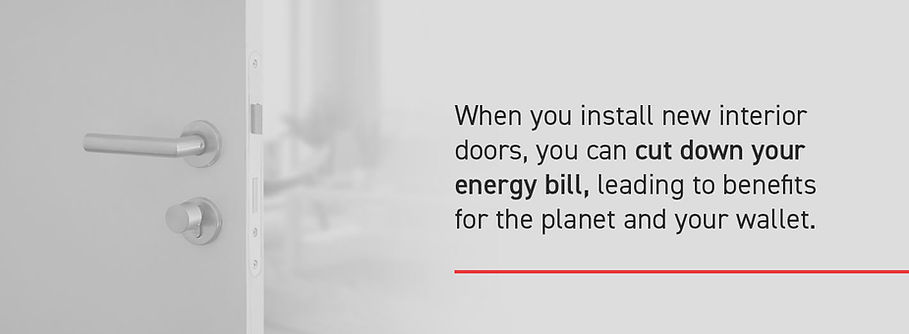 How to cut down energy bill with interior doors