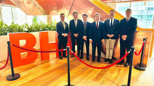 San Juan: Orrego se reunió con autoridades de BHP y Vicuña en Australia