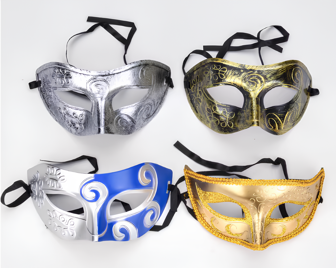 Naxışlı Halloween Party Maskası