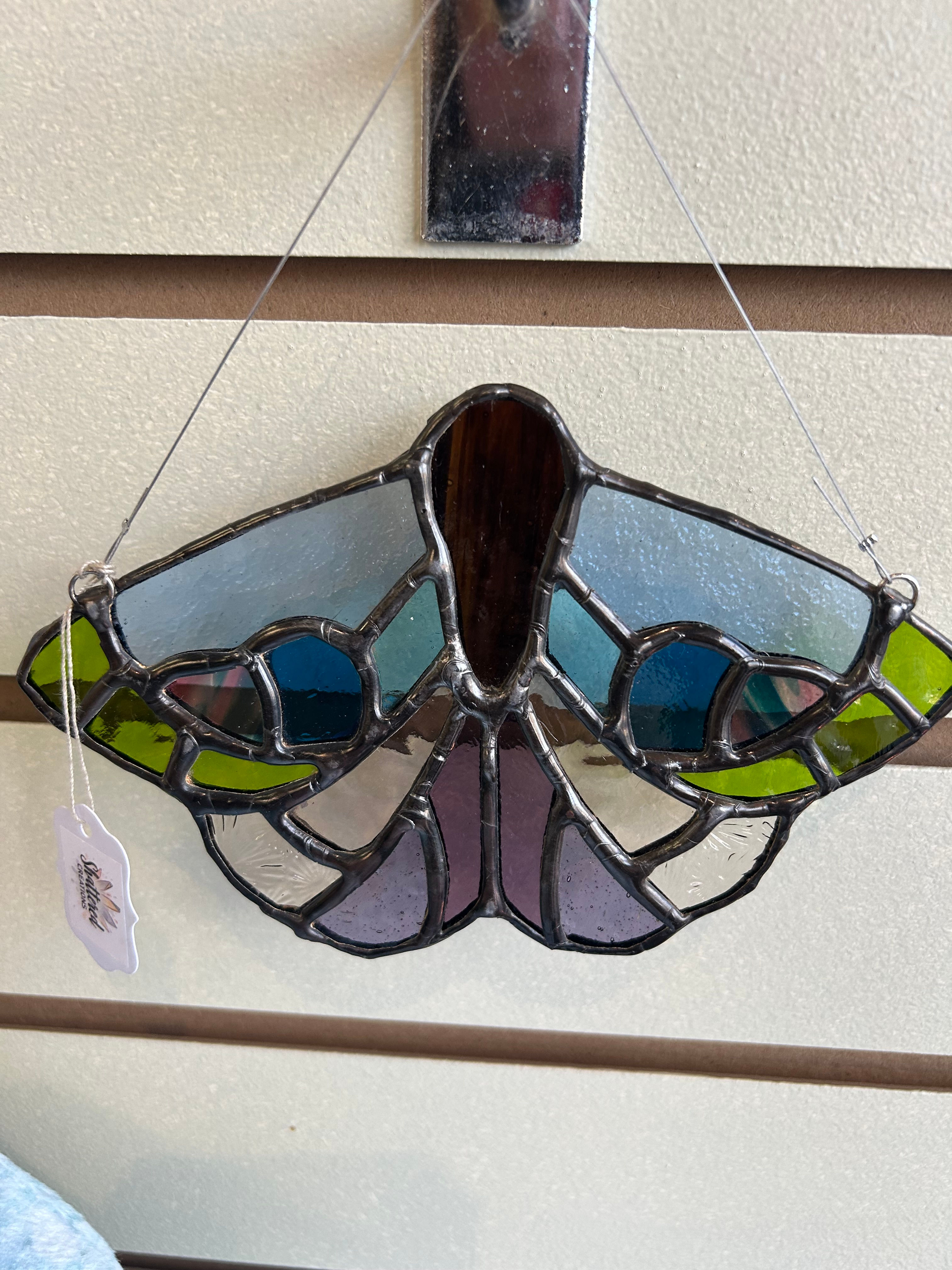 Stained Glass Moth Suncatchers