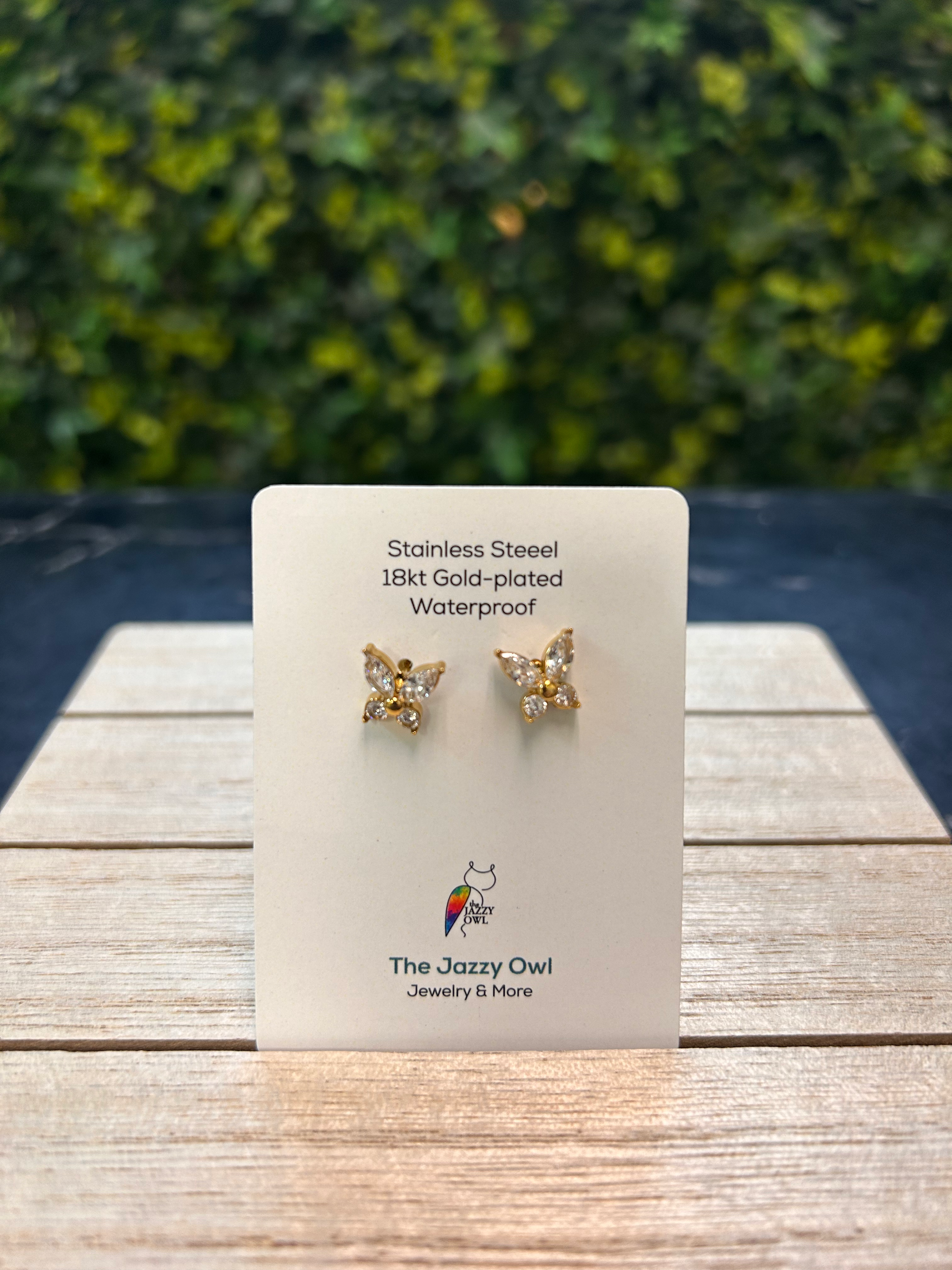 Golden Flutter Studs