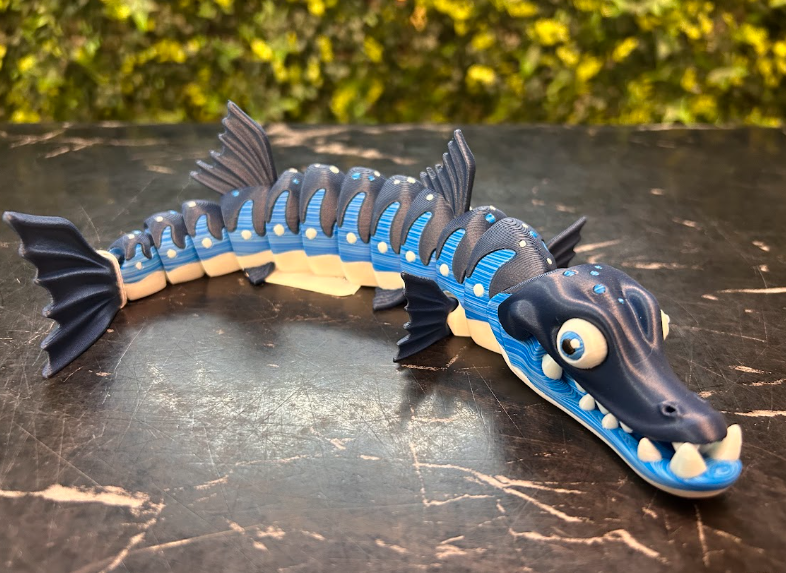3D Printed Sturgeon Flex Toy