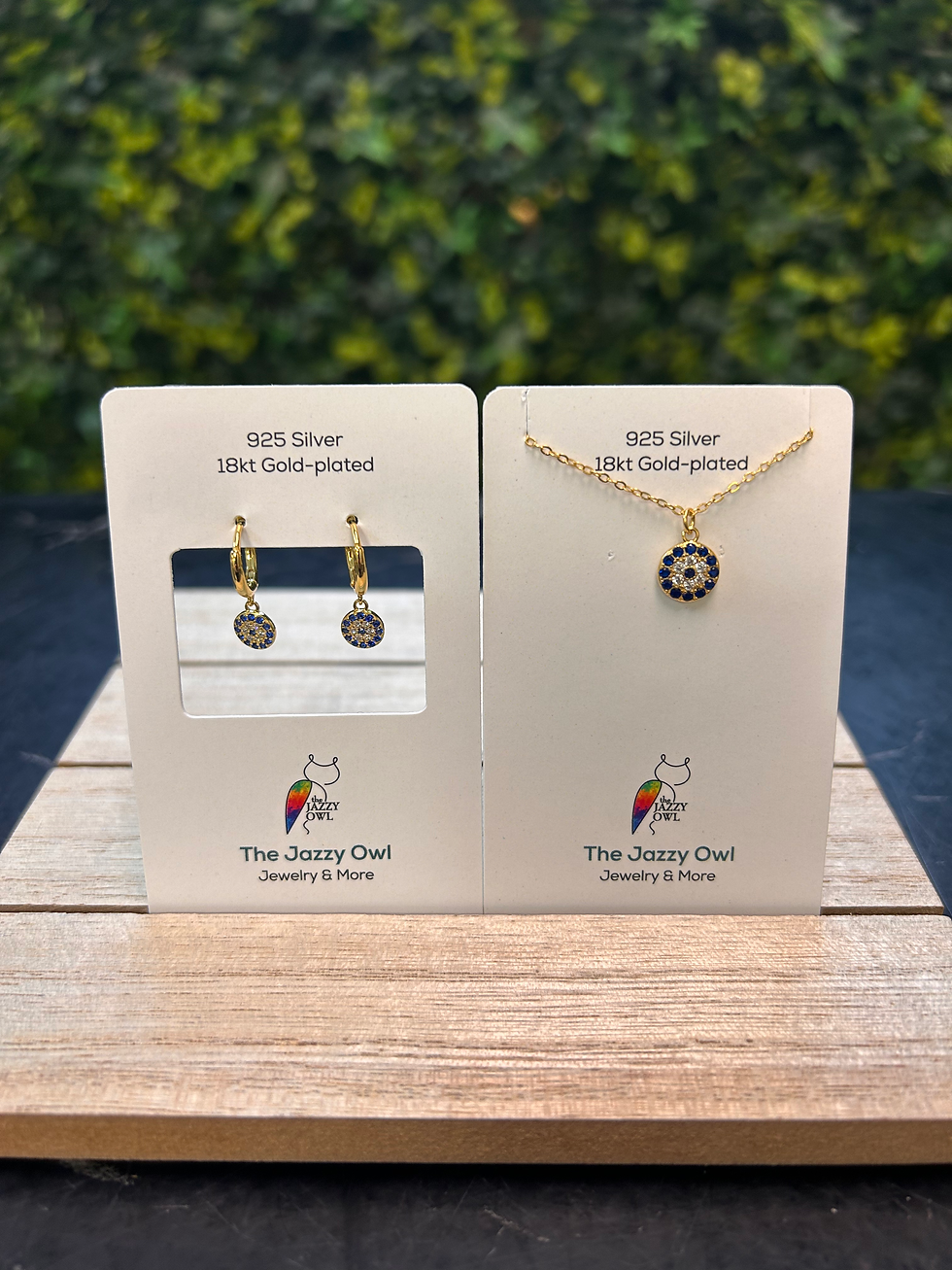 Thumbnail: Watchful Sparkles Necklace & Earring Set