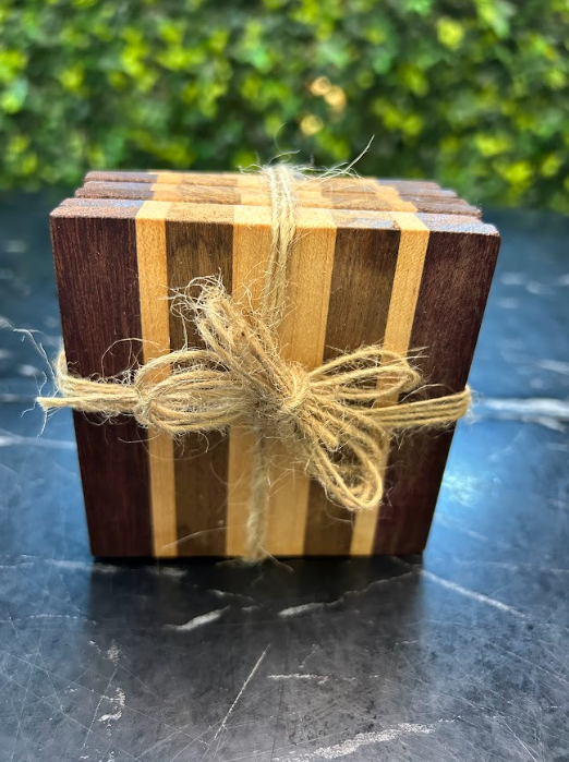 Cherry Walnut Wood Coasters