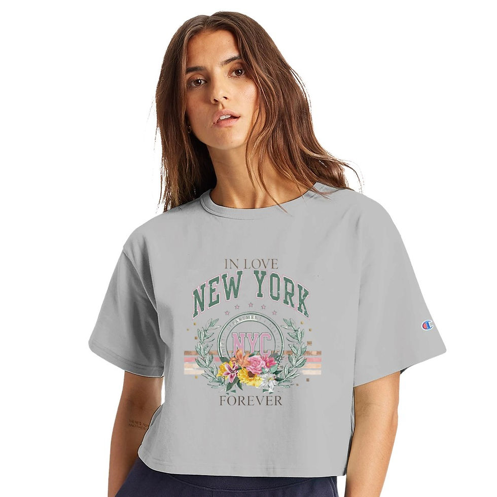 Miniatura: Camiseta feminina cropped Heritage com gola redonda | Marca Gexcertise