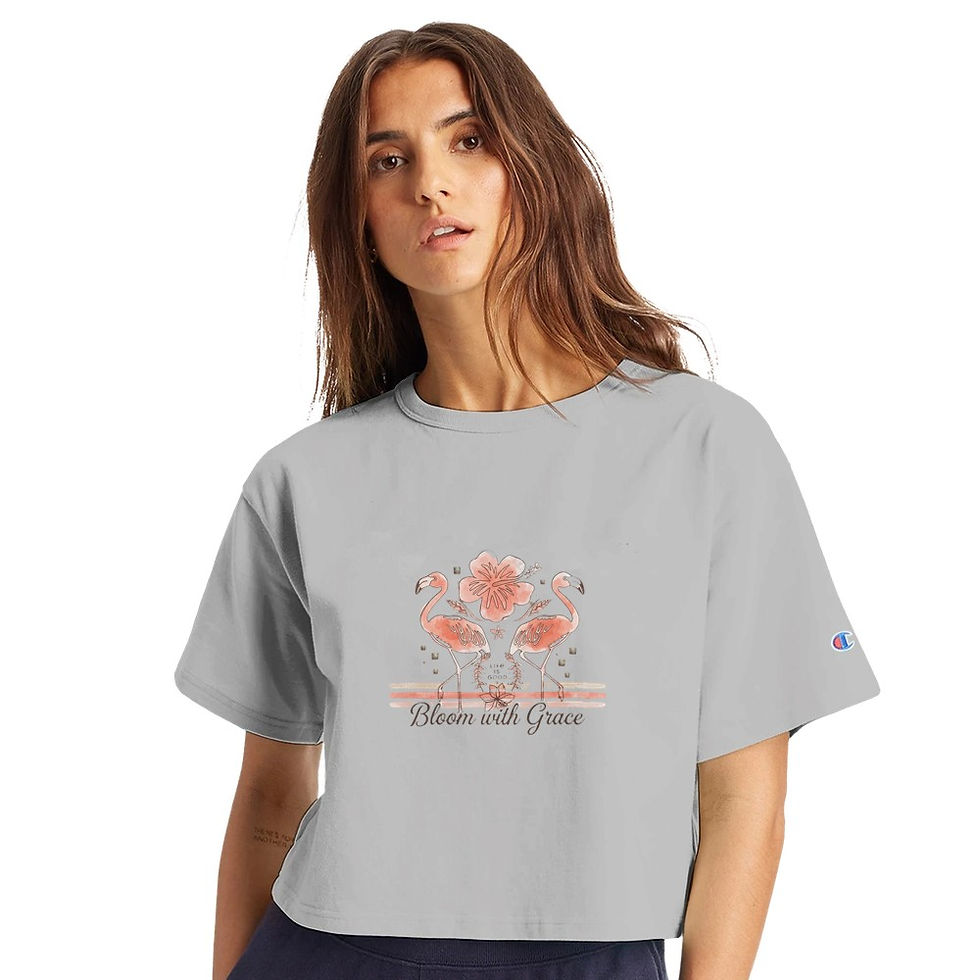 Miniatura: Camiseta feminina cropped Heritage com gola redonda | Marca Gexcertise