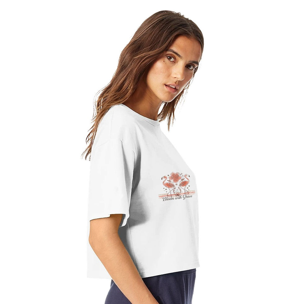 Miniatura: Camiseta feminina cropped Heritage com gola redonda | Marca Gexcertise