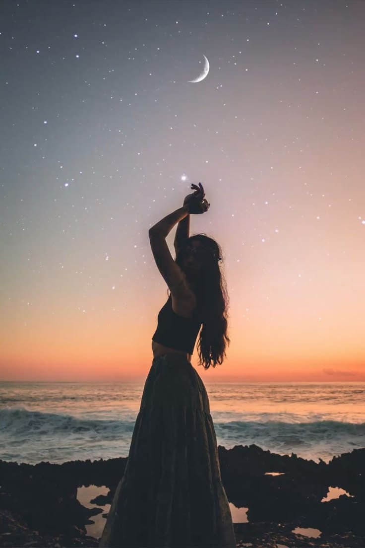 woman under Libra New Moon October 2026