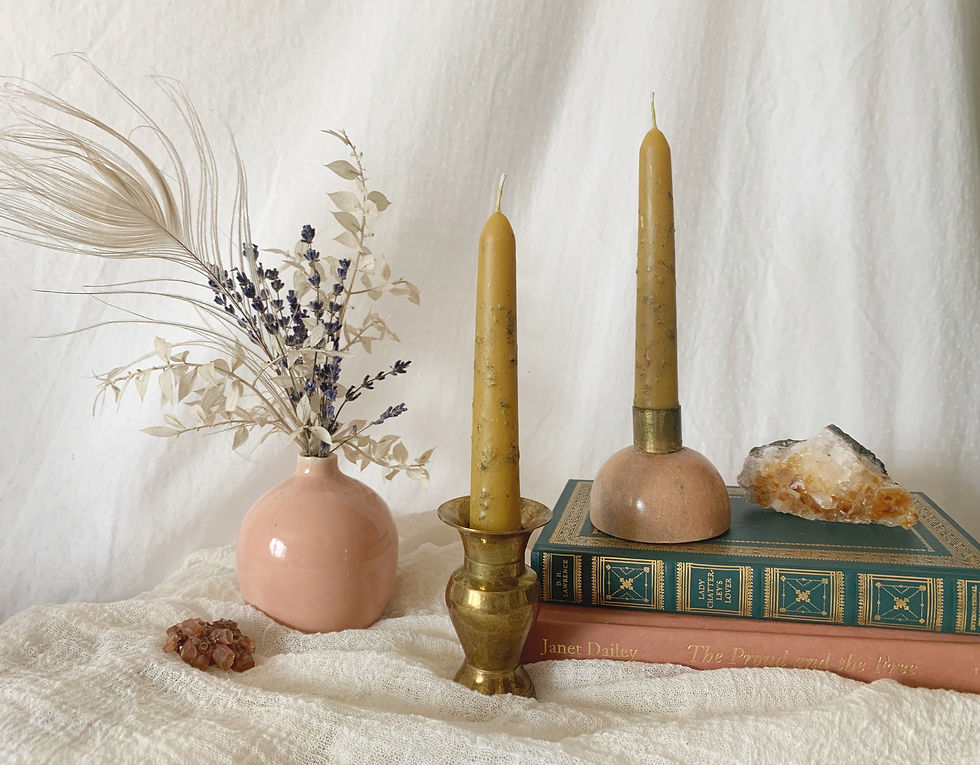 Thumbnail: Taurus Beeswax Ritual Candles
