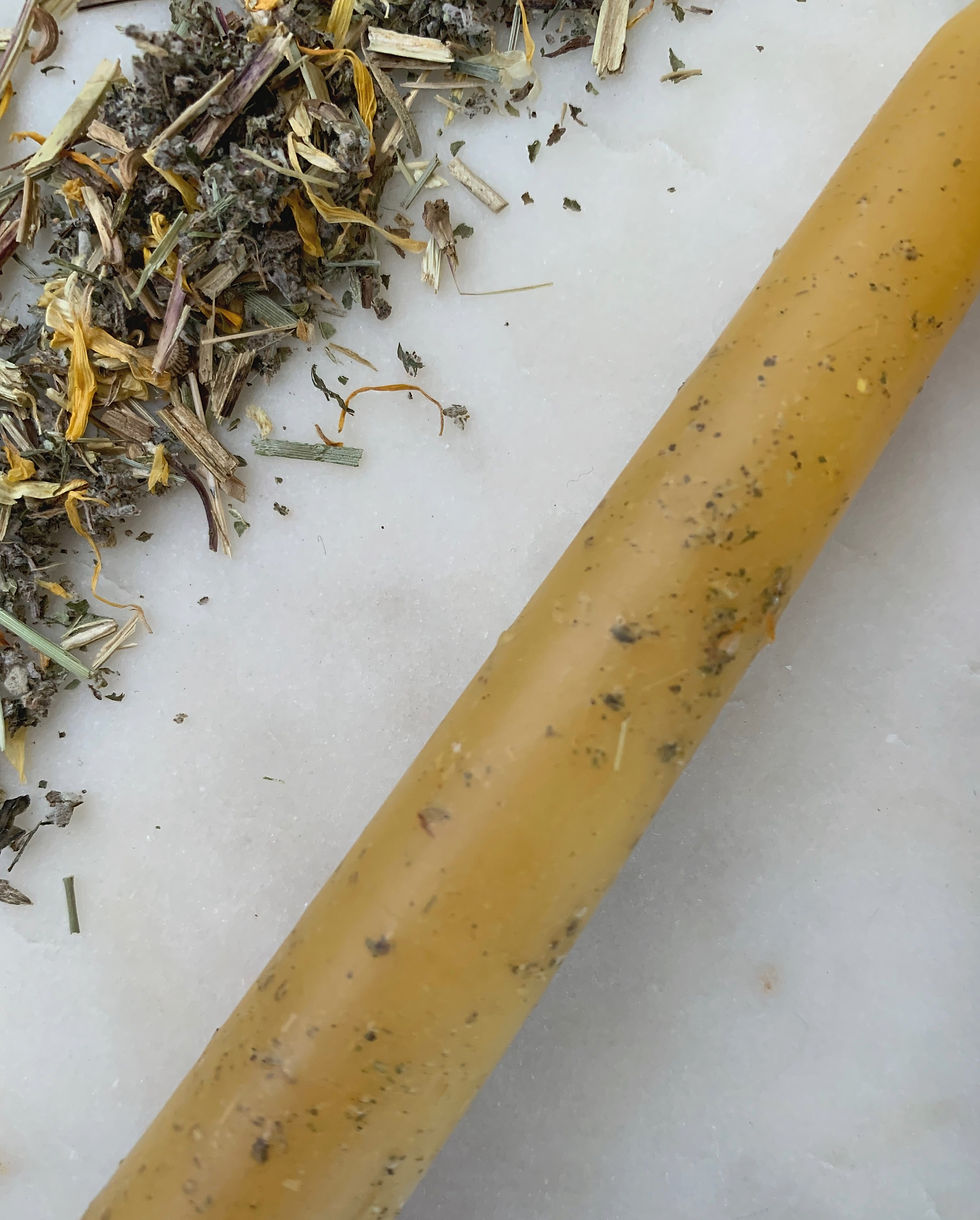 Miniature : Sagittarius Beeswax Ritual Candles