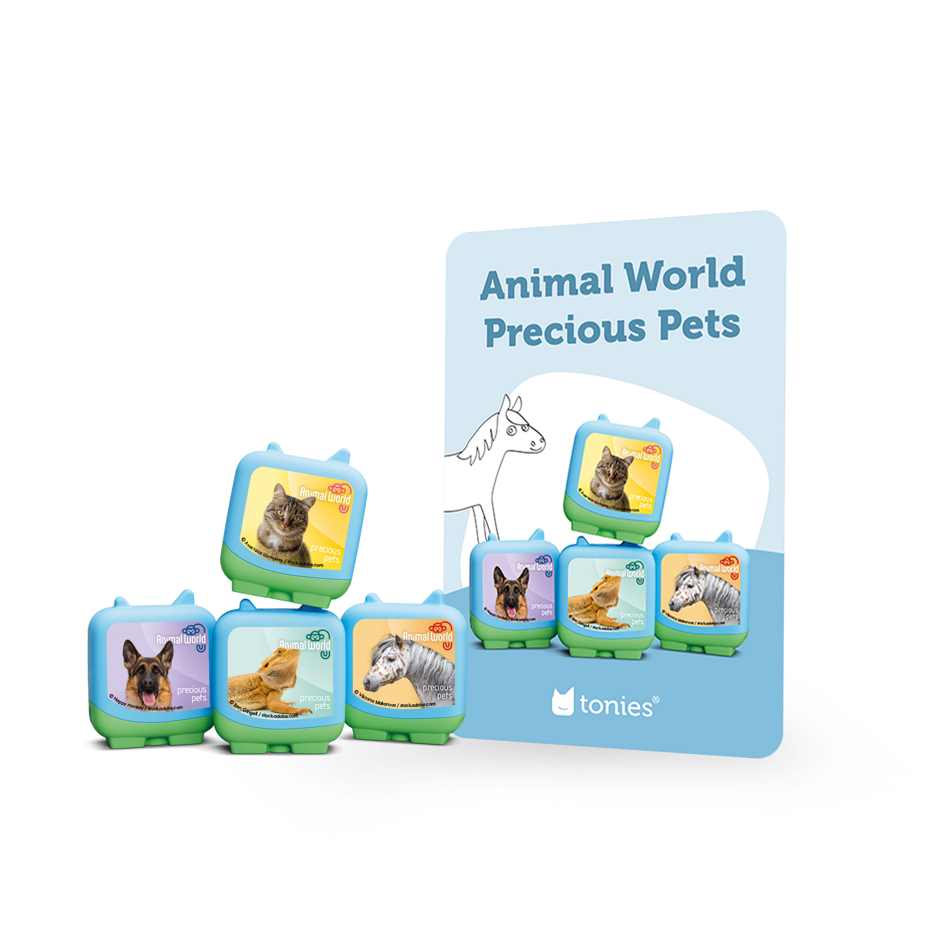 Clever Tonies Set: Animal World: Precious Pets
