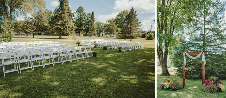Mackenzie + Evan's wedding on the Wolf River