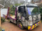 Air-brushed Joker-Themed skip wagon