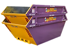 Purple Skip in Stoke-on-Trent