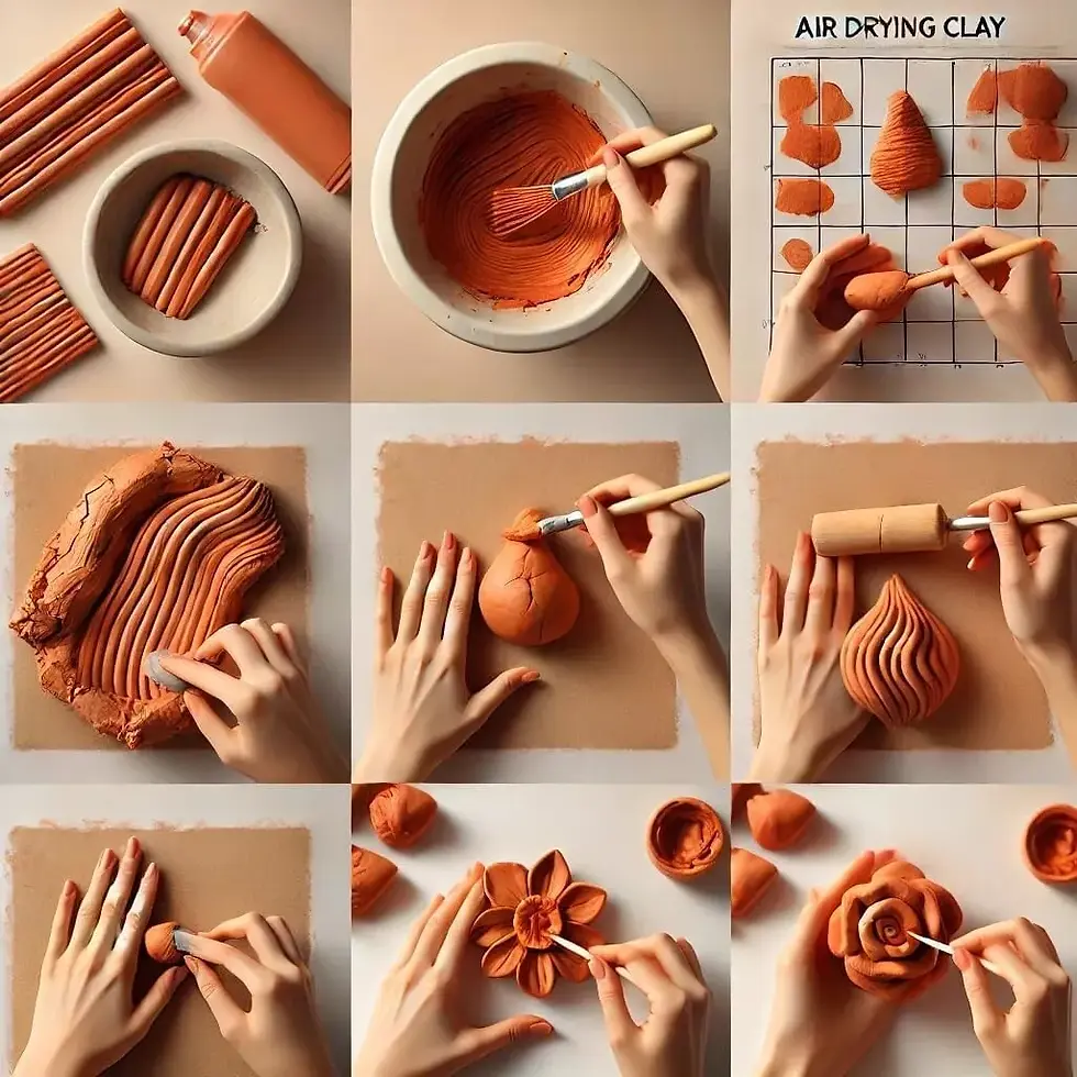 Thumbnail: Imagination Studio Premium Air Drying Modelling Clay (Terracotta), 12.5Kg